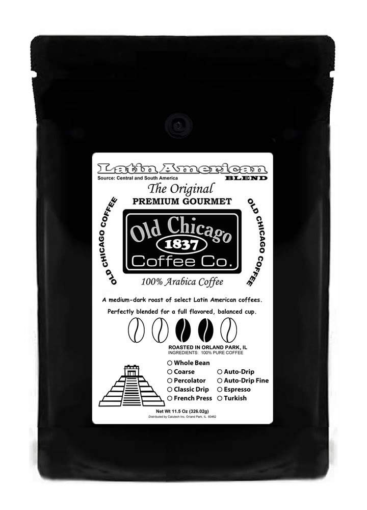 10-Pack Old Chicago Latin American Blend Coffee - Premium Ground Coffee for Home, Office & Gifting - Rich & Smooth Flavor