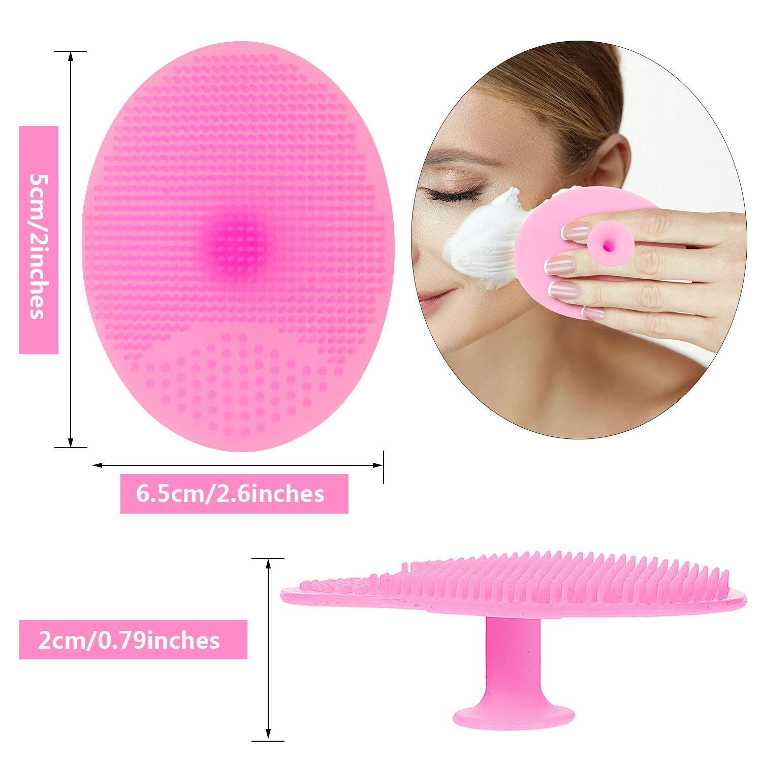 9-Piece Microfiber Bowtie Headband Set with Silicone Face Cleanser & Massager Brush - Soft Hair Accessories & Skincare Tools for Women - Perfect for Spa, Makeup & Daily Beauty Routine