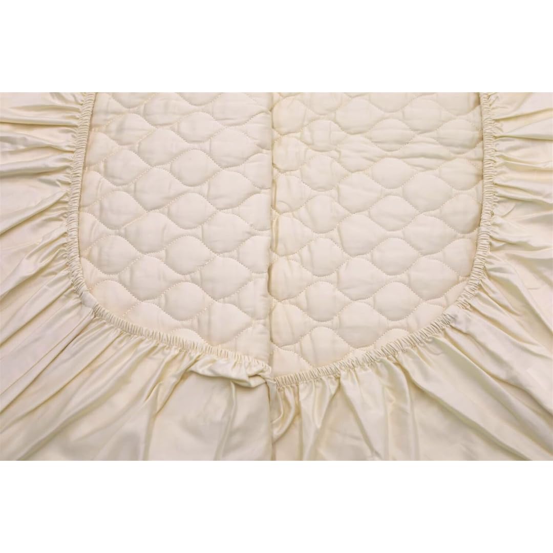 Organic Cotton Crib Mattress Pad - GOTS Certified, Hypoallergenic & Breathable (18x36 Inches) - Unbleached, Machine Washable for Baby Boys & Girls - Perfect for Nursery, Daycare & Travel Cribs