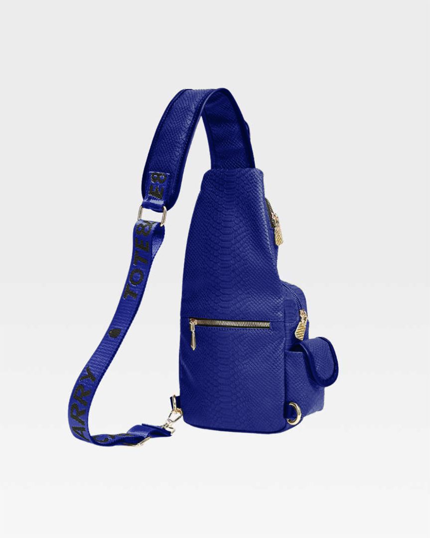 Apollo 1 Tear Drop Crossbody Bag in Royal Blue - Stylish & Compact Shoulder Purse for Women | Perfect for Travel, Shopping & Everyday Use