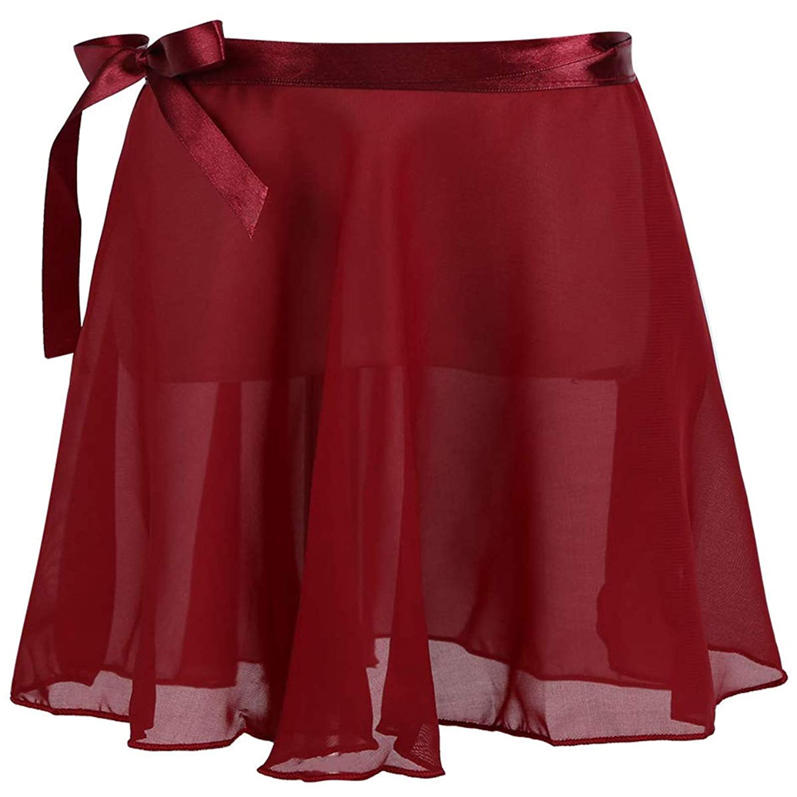 ZUYPSK Girls Ballet Skirts - Chiffon Wrap Tutu Skirt for Dance, Performance, Recital & Princess Dress Up