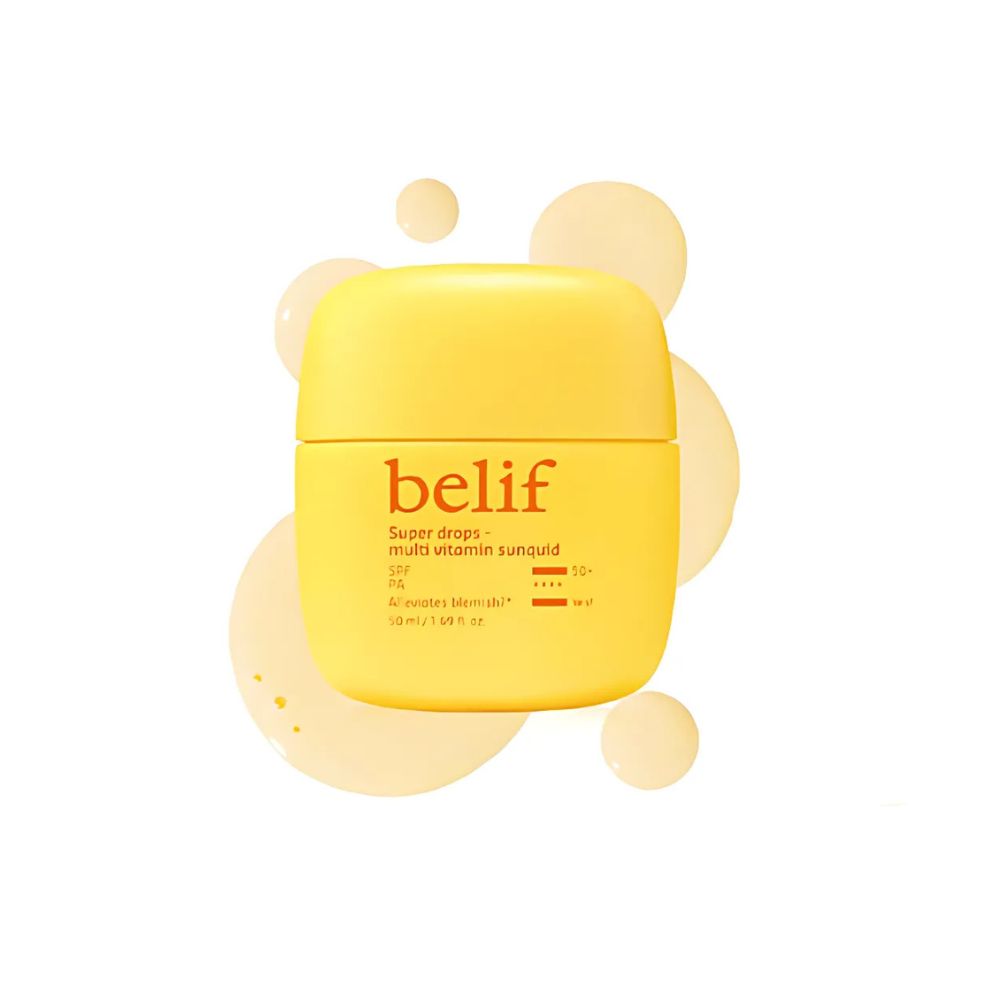 belif Super Drops Multi Vitamin Sunquid 50ml - Hydrating Facial Serum with Vitamins for Glowing Skin | Perfect for Daily Skincare Routine & Travel