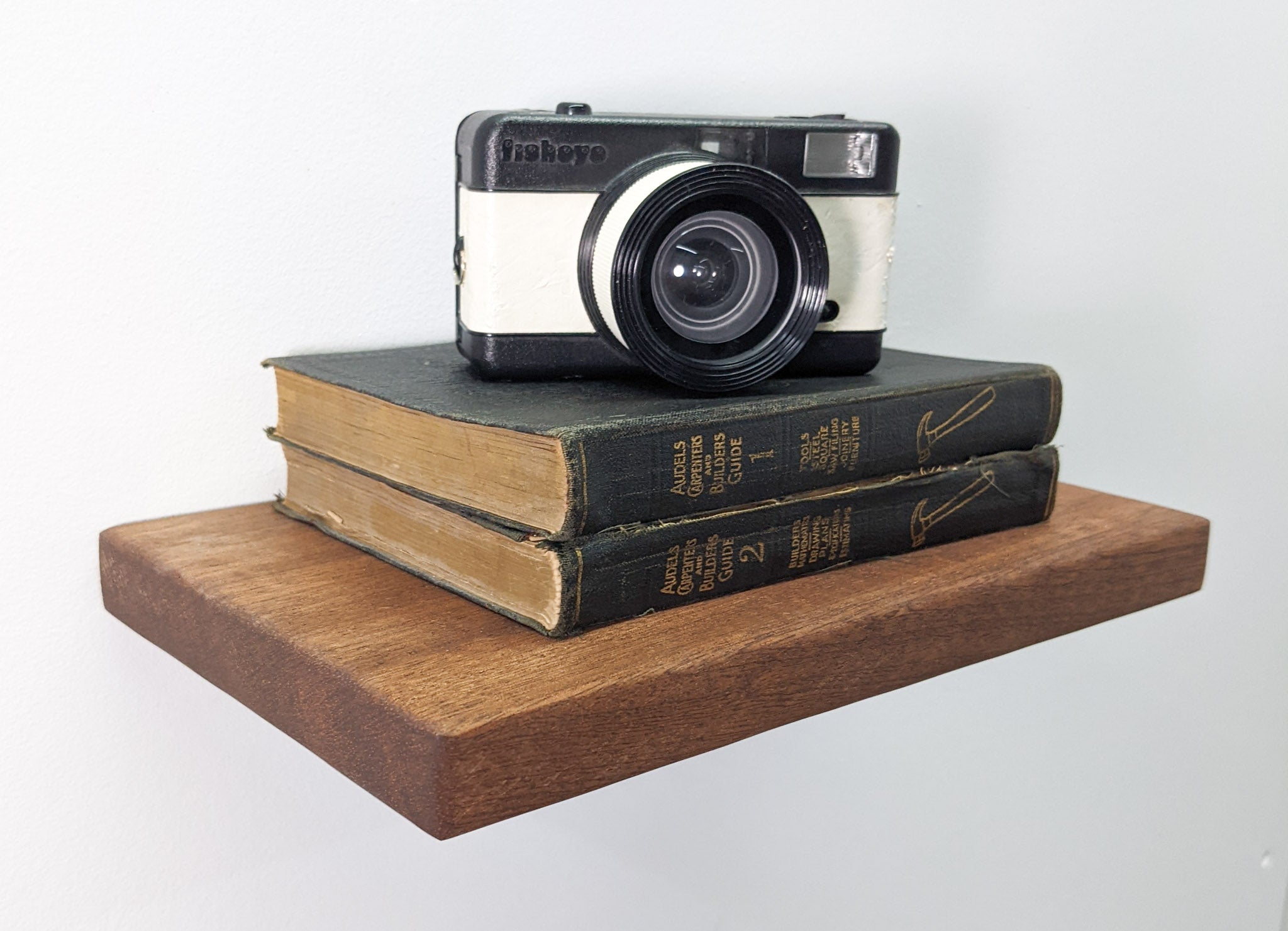 Premium Thin Mahogany Floating Shelves - 6 to 36 Inch Wall Mounted Display Shelves for Living Room, Bathroom & Home Decor