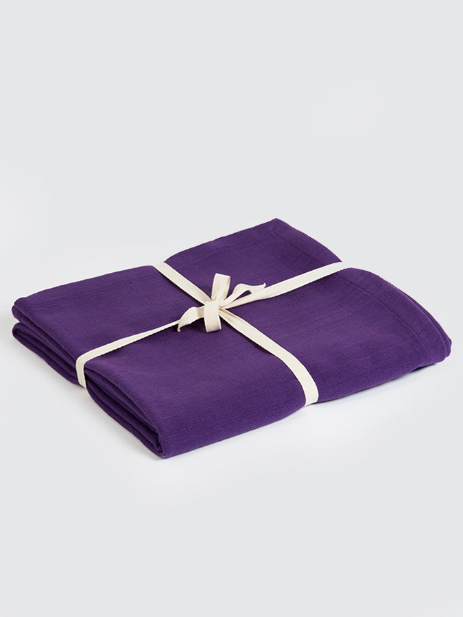 GOTS Certified Organic Cotton Yoga Blanket for Meditation, Hot Yoga, and Home Practice - Eco-Friendly & Soft Yoga Mat Cover