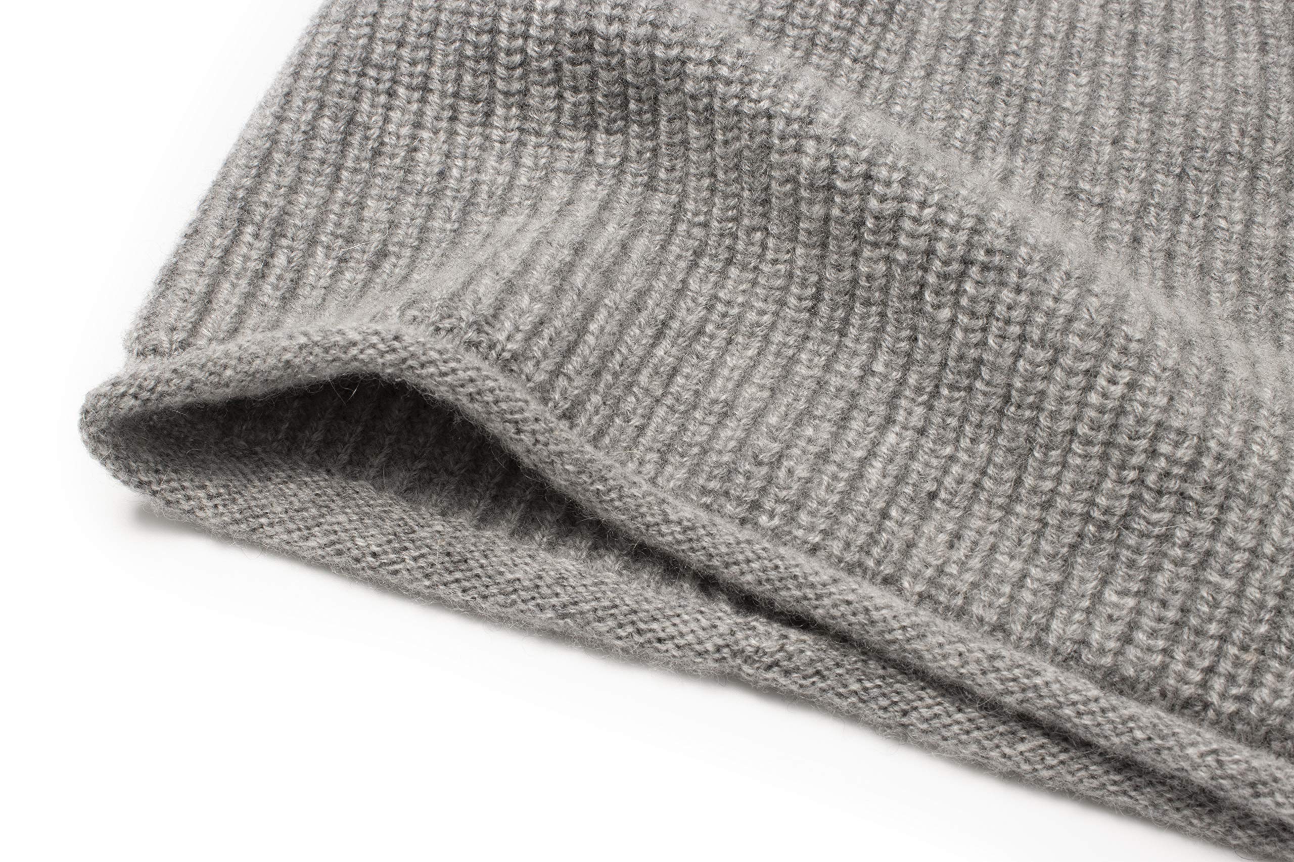 100% Pure Cashmere Slouchy Beanie for Women - Soft Winter Knit Hat - Cozy & Warm Cashmere Beanie for Cold Weather, Outdoor Activities & Fashion Accessory