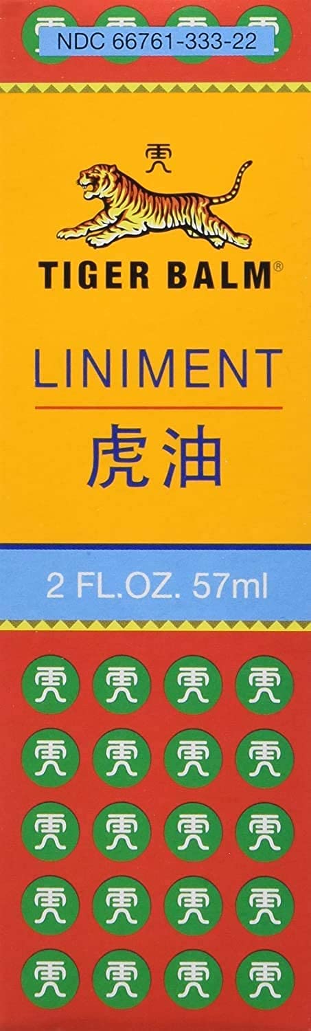 Tiger Balm Liniment Oil, 2 oz (2-Pack) - Fast-Acting Pain Relief for Sore Muscles, Joints & Arthritis - Soothing Topical Solution for Back Discomfort & Joint Pain - Perfect for Post-Workout Recovery & Daily Aches