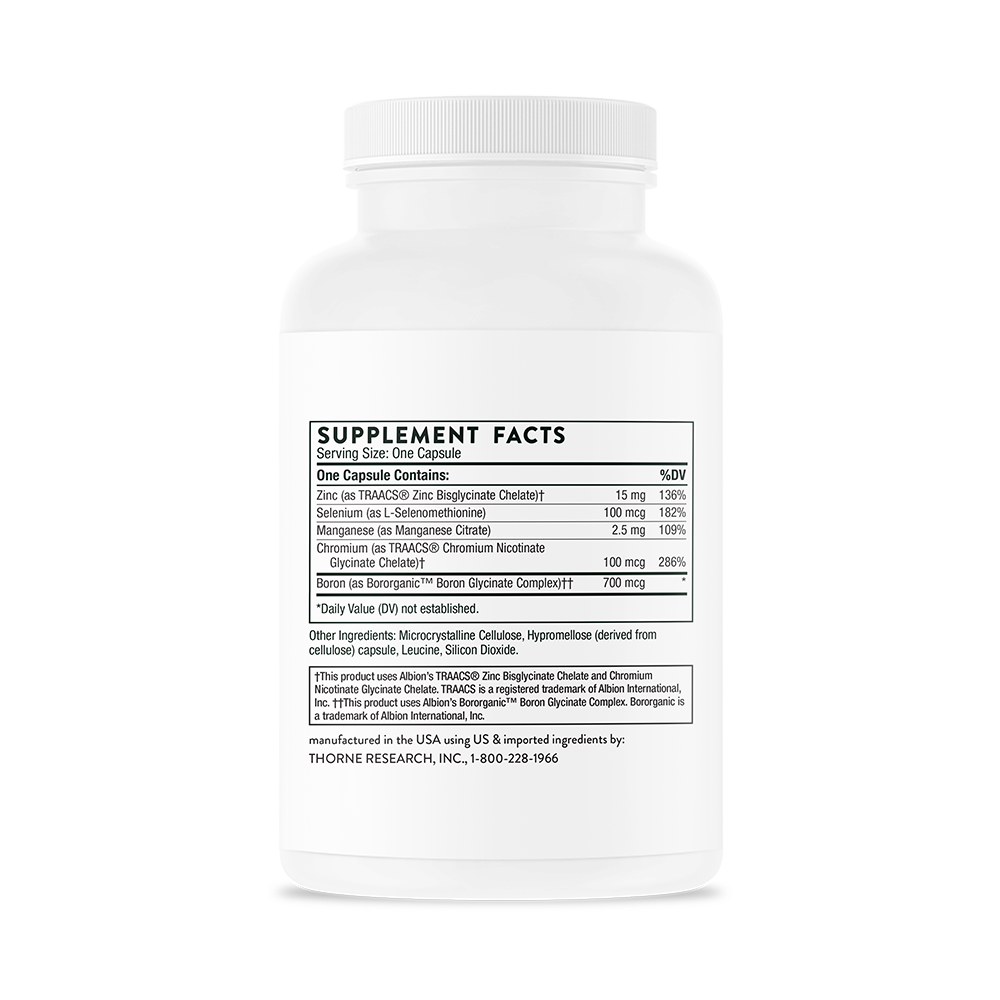 Thorne Trace Minerals (M242) - Essential Electrolyte Supplement for Hydration & Recovery | Supports Muscle Function & Energy | Ideal for Athletes & Active Lifestyles