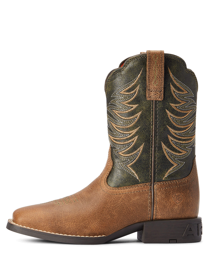 Ariat Kids Firecatcher Western Boots - Distressed Brown Leather Cowboy Boots for Boys & Girls | Perfect for Rodeo, Horseback Riding & Western Fashion