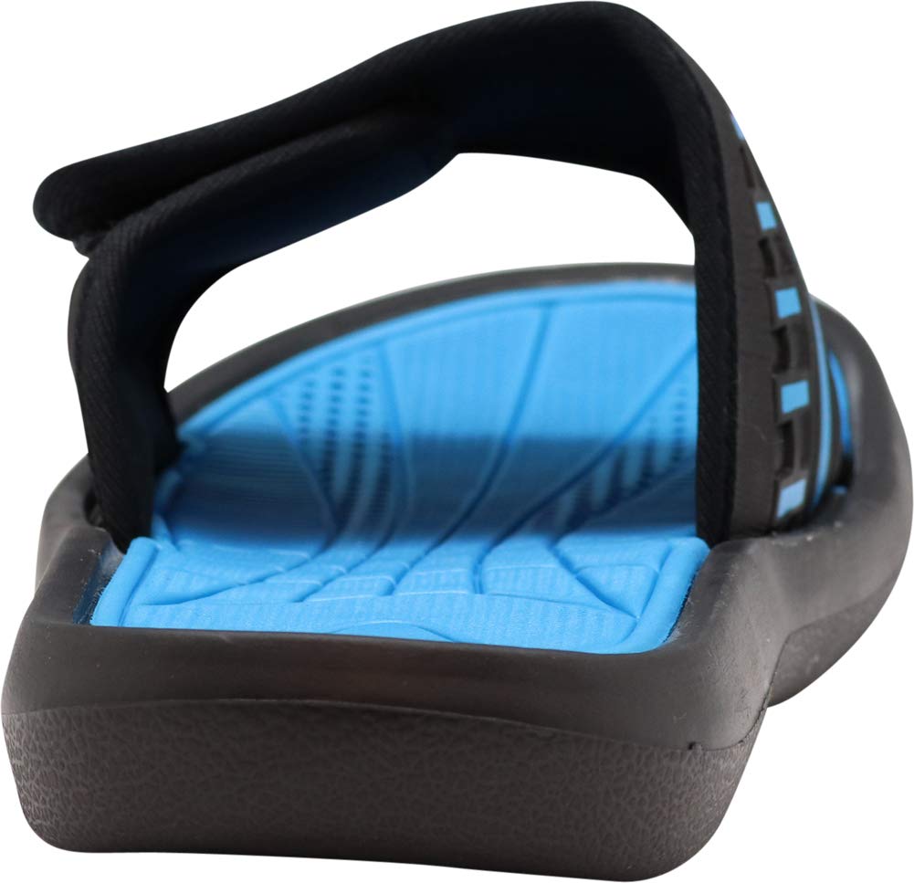 NORTY Men's Adjustable Strap Slide Sandals - Comfortable Beach, Pool & Casual Wear for Summer Outdoor Activities