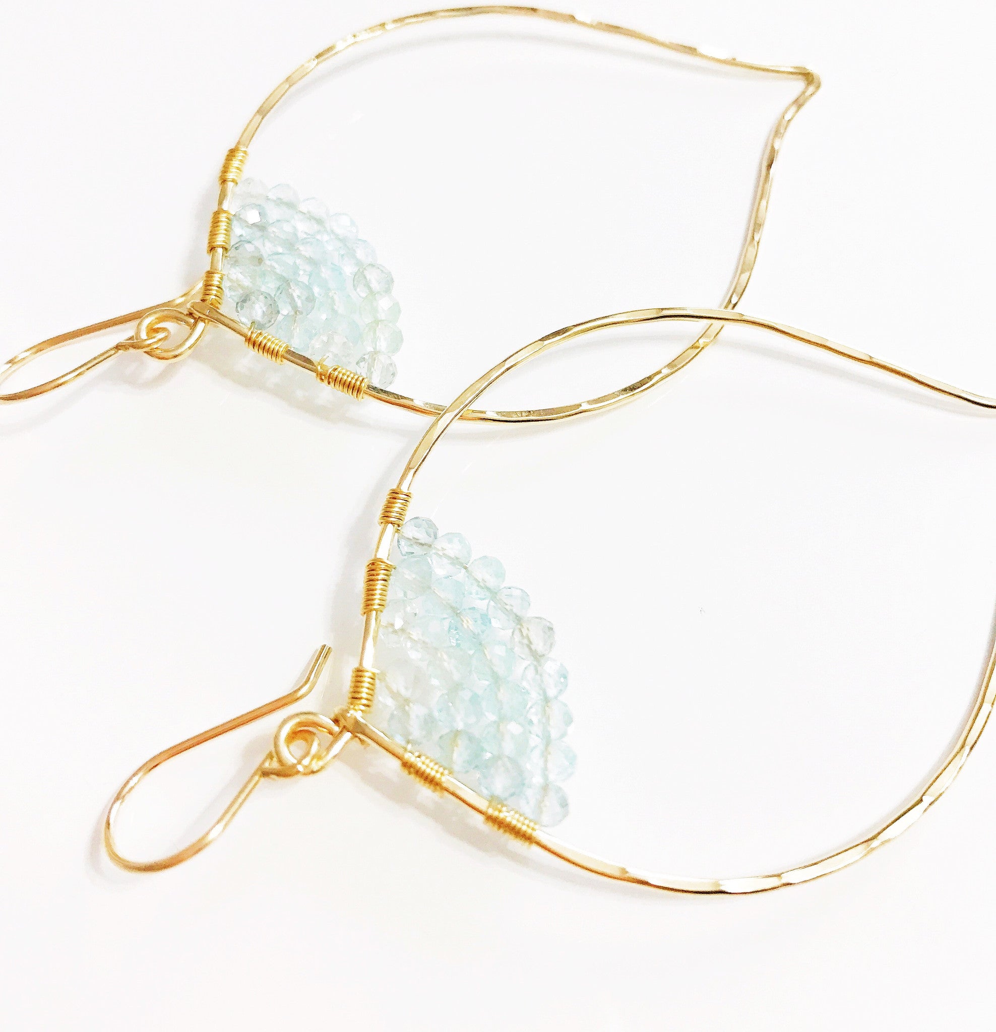 Aquamarine Earrings for Women - Elegant Malie E194 Dangle Earrings - Perfect for Weddings, Parties & Special Occasions
