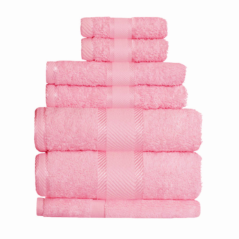 Premium 100% Cotton Bath Towel Set - 7-Piece Luxury Lip Gloss Collection | Soft & Absorbent for Spa, Gym, Beach & Home Use