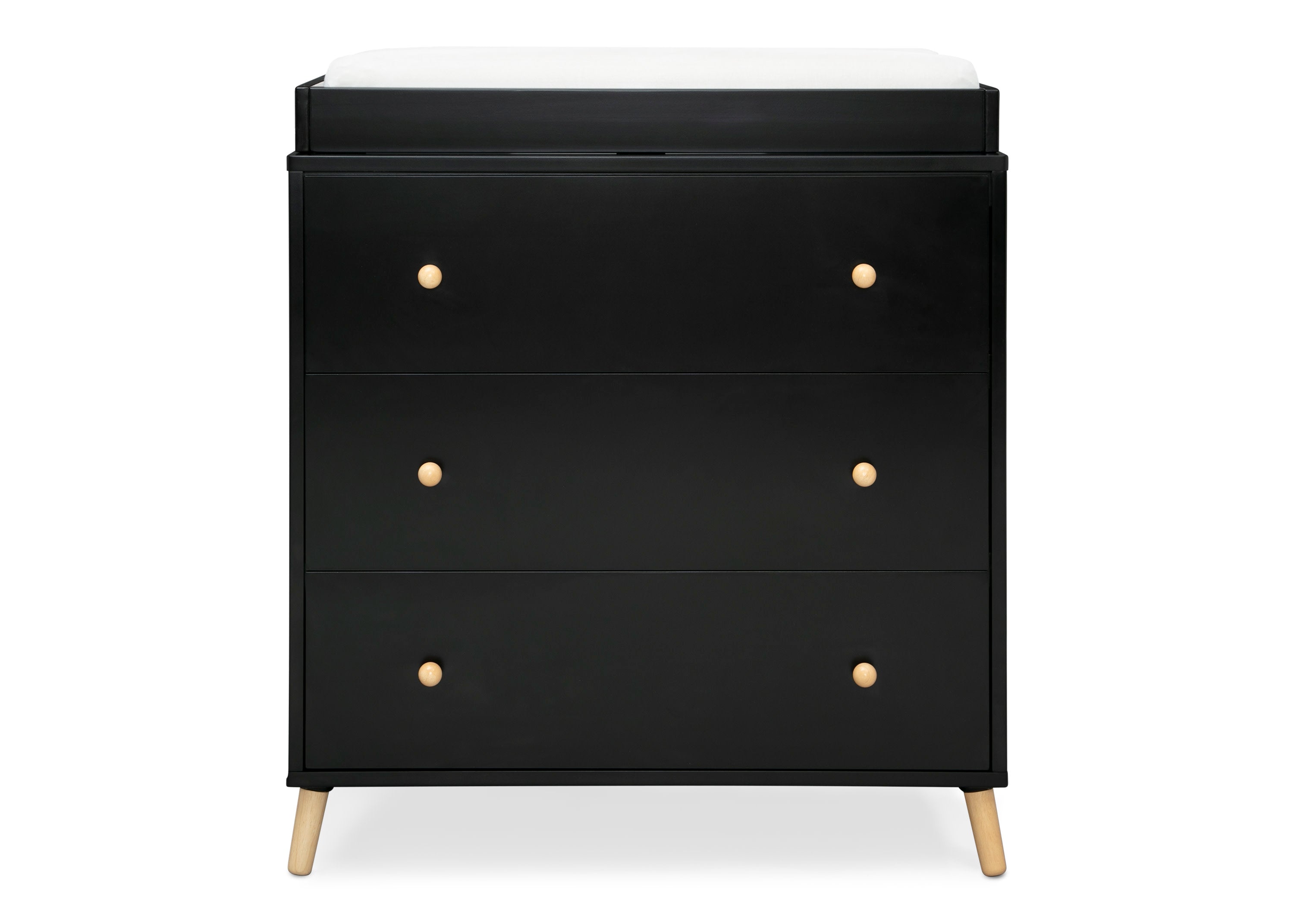 Essex 3-Drawer Wooden Dresser with Interlocking Drawers - Sturdy Bedroom Storage for Clothes and Accessories | Perfect for Master Bedroom, Guest Room or Dorm Organization