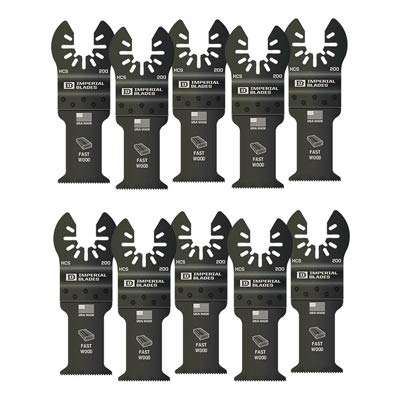 One Fit 4-Inch Length x 1-3/8-Inch Diameter High Carbon Steel Oscillating Saw Blade - 10-Pack for Wood, Metal & Plastic Cutting - Perfect for DIY Projects, Home Renovation & Professional Construction Work