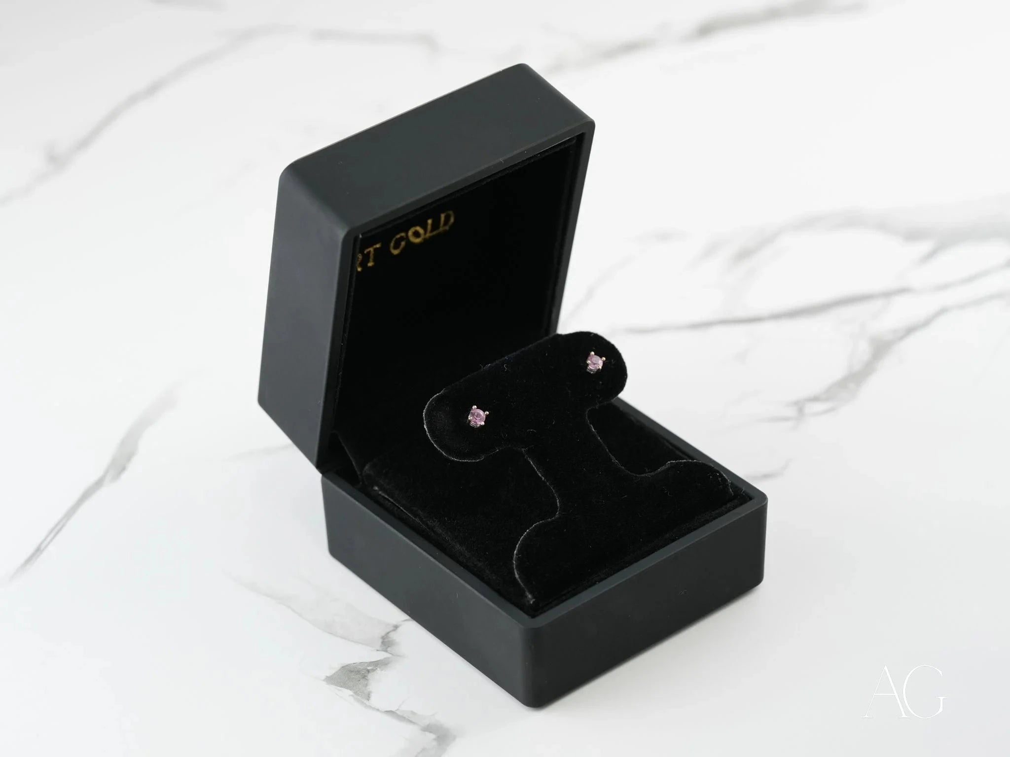 18K Gold CZ Stud Earrings for Women - Hypoallergenic Cubic Zirconia Earrings for Everyday Wear, Gift Giving & Special Occasions