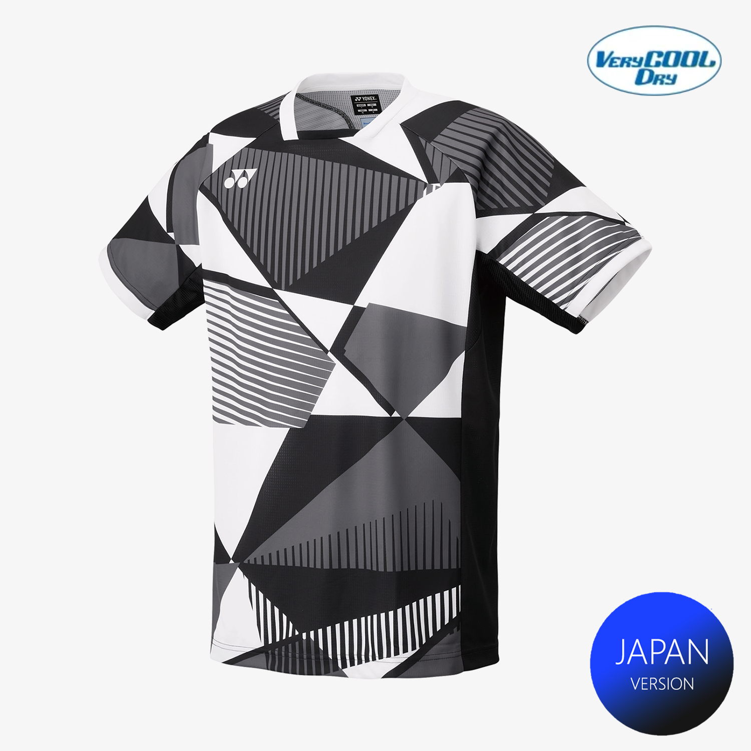Yonex Men's Crew Neck Performance T-Shirt 10635 - Moisture Wicking, Breathable Fabric for Tennis, Badminton & Casual Wear (Black)