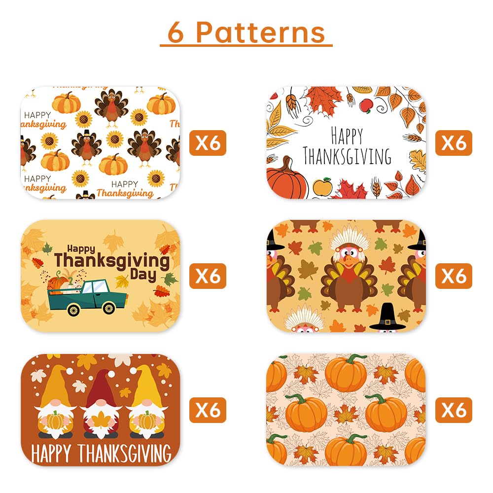 AKEROCK 36-Piece Thanksgiving Leftover Containers with Lids - Reusable Food Storage Containers & Aluminum Foil for Holiday Meals, Parties, and Meal Prep