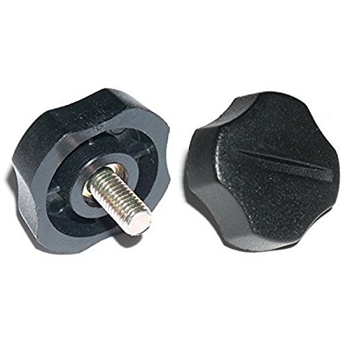 Workman KN-4P 4mm Black Plastic Radio Bracket Knobs (2-Pack) - Perfect for DIY Electronics, Ham Radios & Audio Equipment Installation