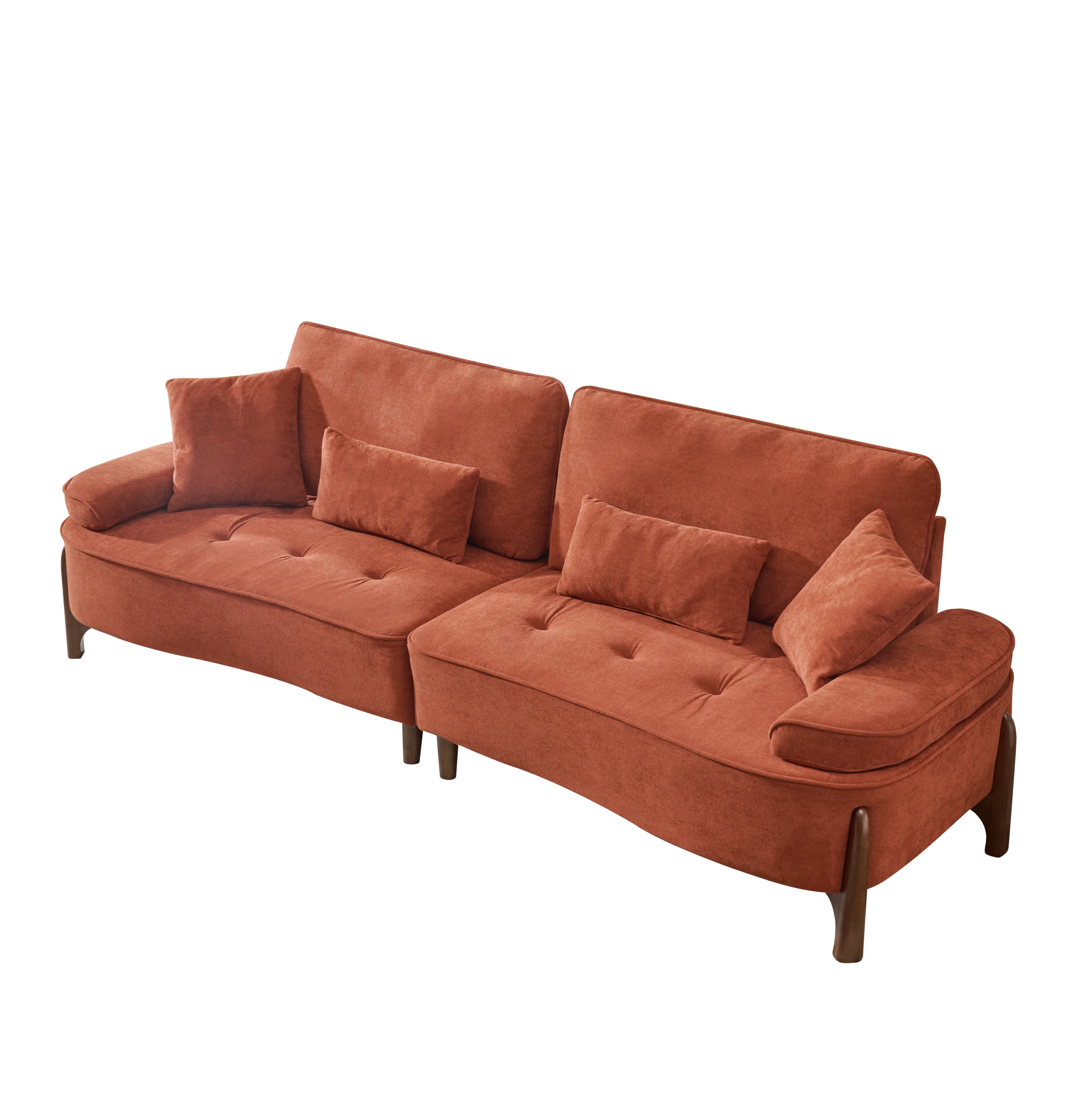 103 Inch Ultra Plush Deep Seated Sofa with Removable Pillows - Luxury Comfort for Living Room, Bedroom, Apartment & Office - Perfect for Relaxing, Entertaining & Small Space Decor