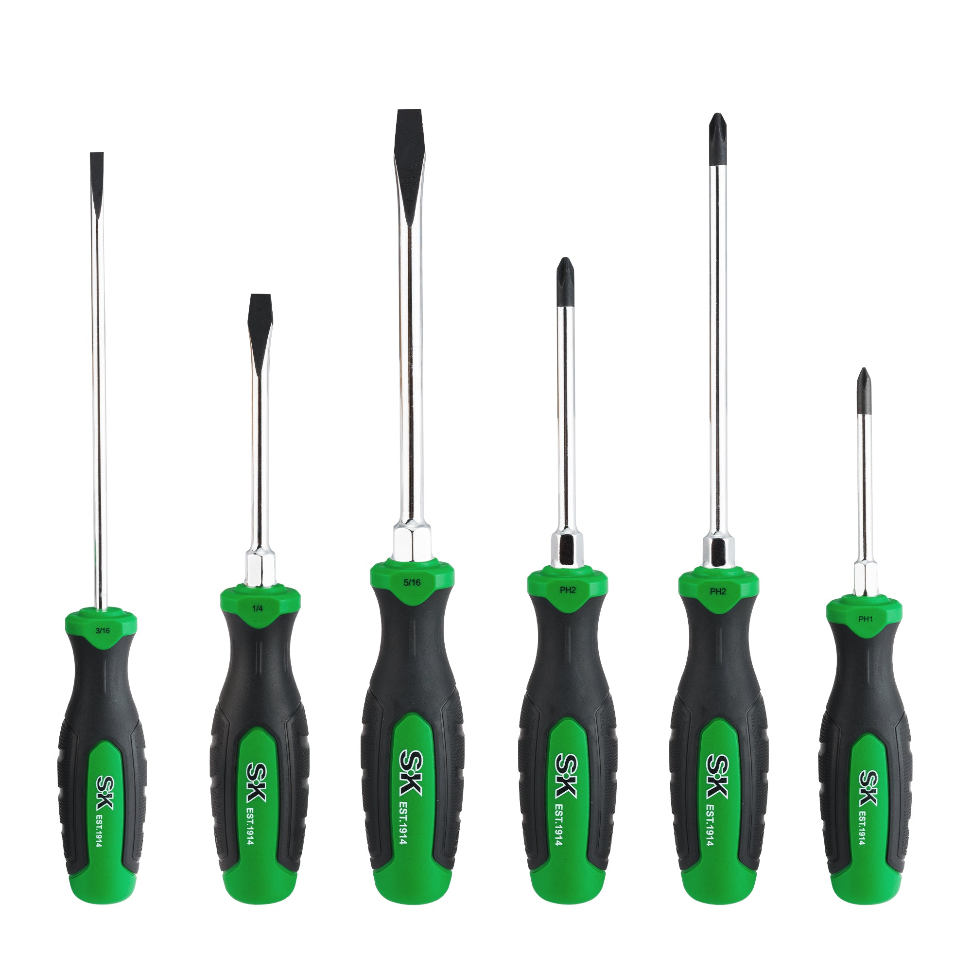 6-Piece Dual Material Magnetic Screwdriver Set - Professional Screwdriver Kit for Home Repair, Electronics, and DIY Projects