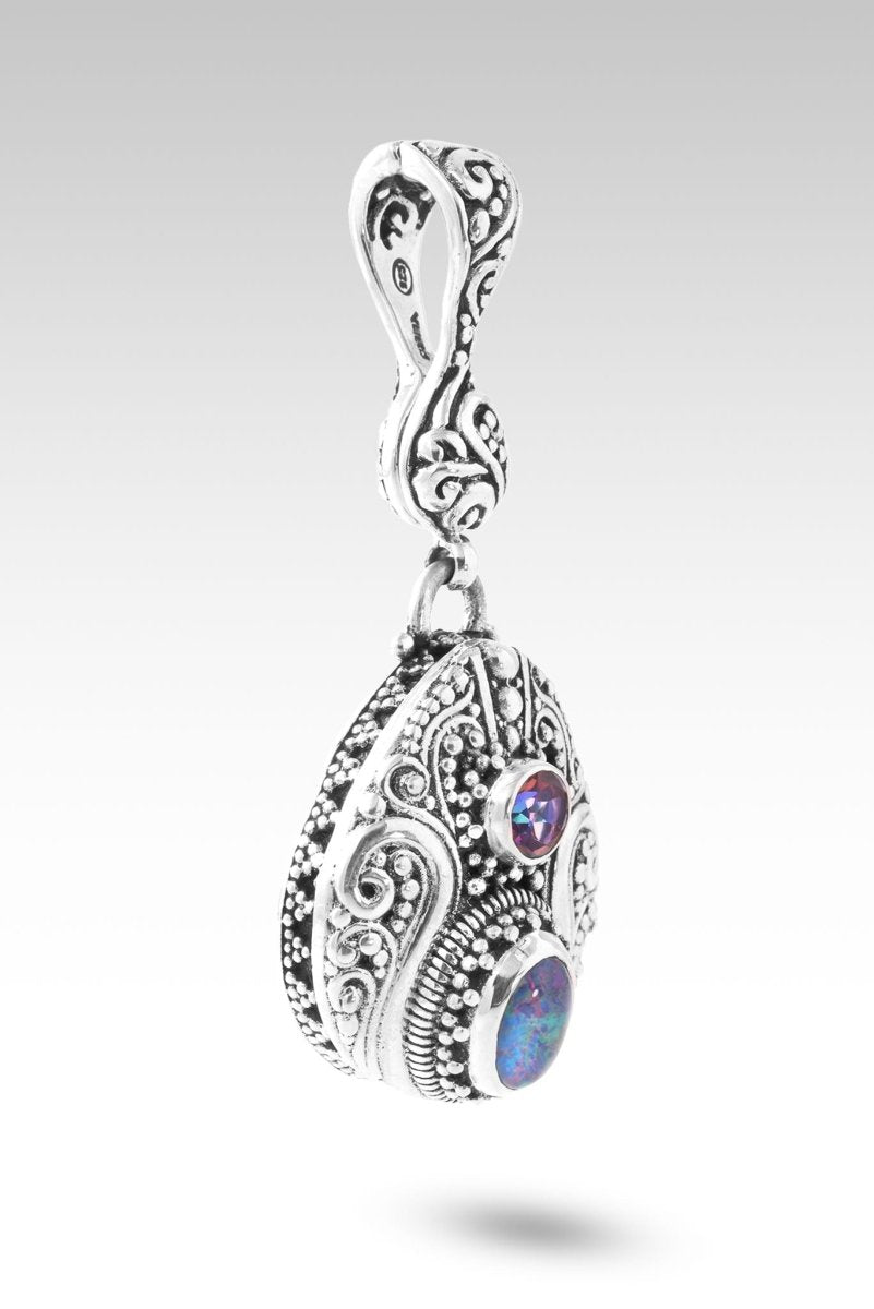 Called for a Purpose Pendant™ - Genuine Australian Opal & Rascal Pink™ Mystic Topaz Jewelry for Women, Gift for Graduation, Birthday & Special Occasions