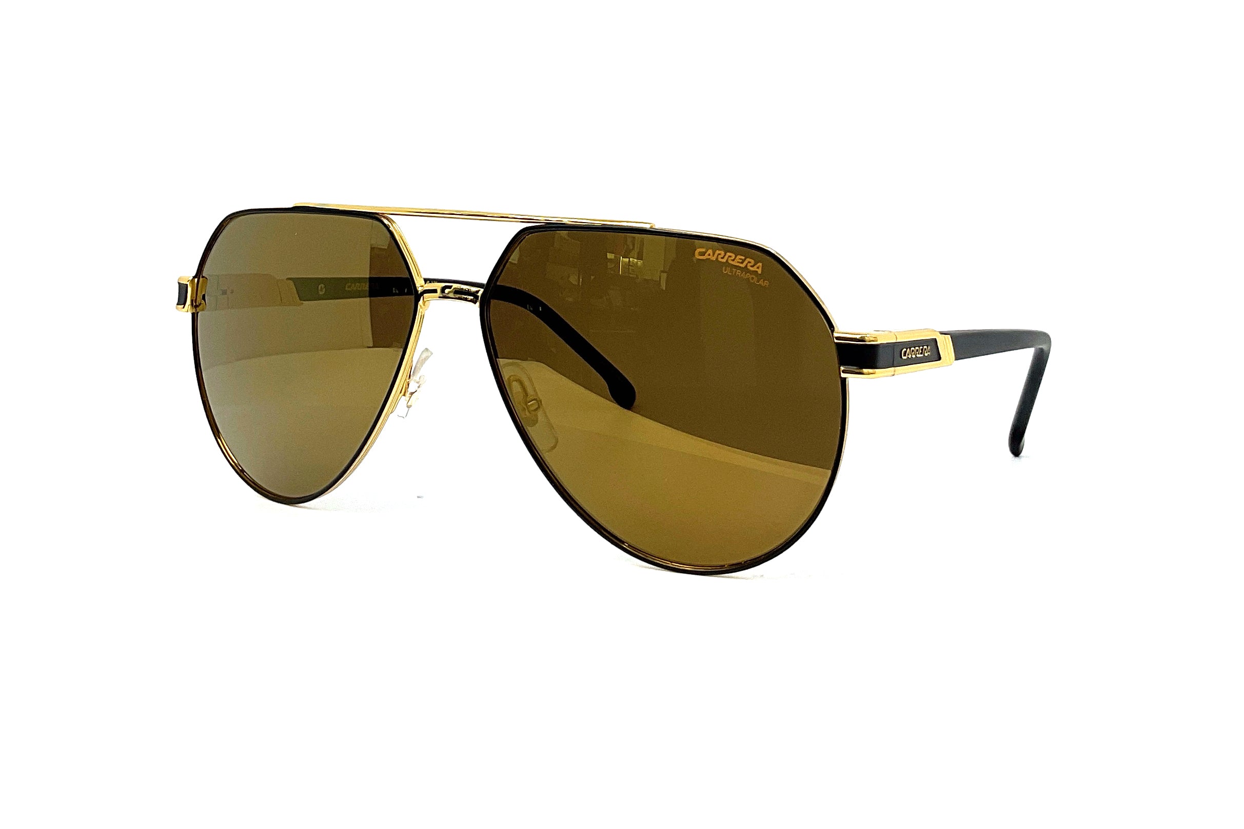 Carrera 1067/S Matte Black Gold Sunglasses – Stylish UV Protection for Outdoor Sports & Fashion