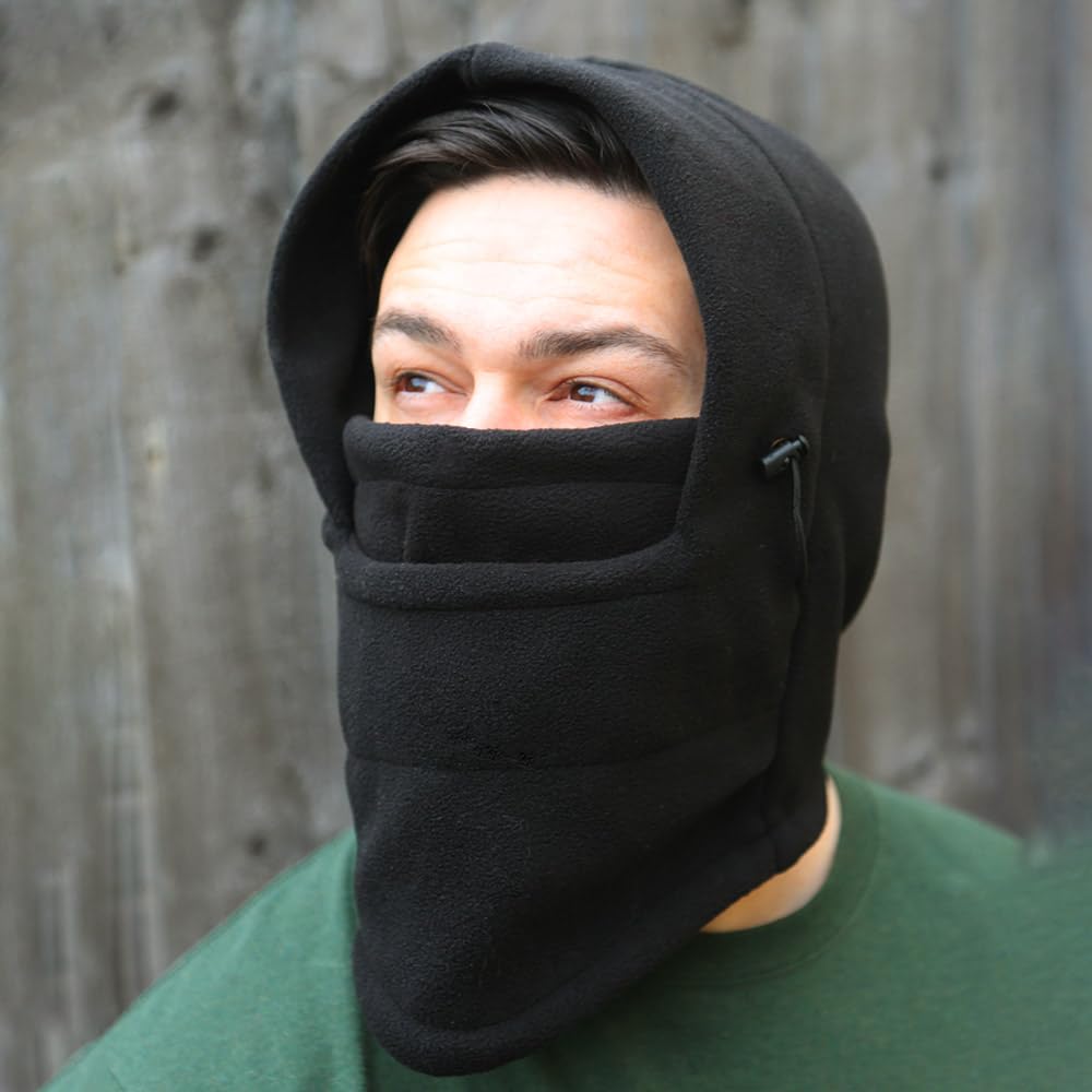 TRIXES Thermal Balaclava Fleece Hood - Winter Face Mask & Neck Warmer for Skiing, Snowboarding, and Outdoor Activities