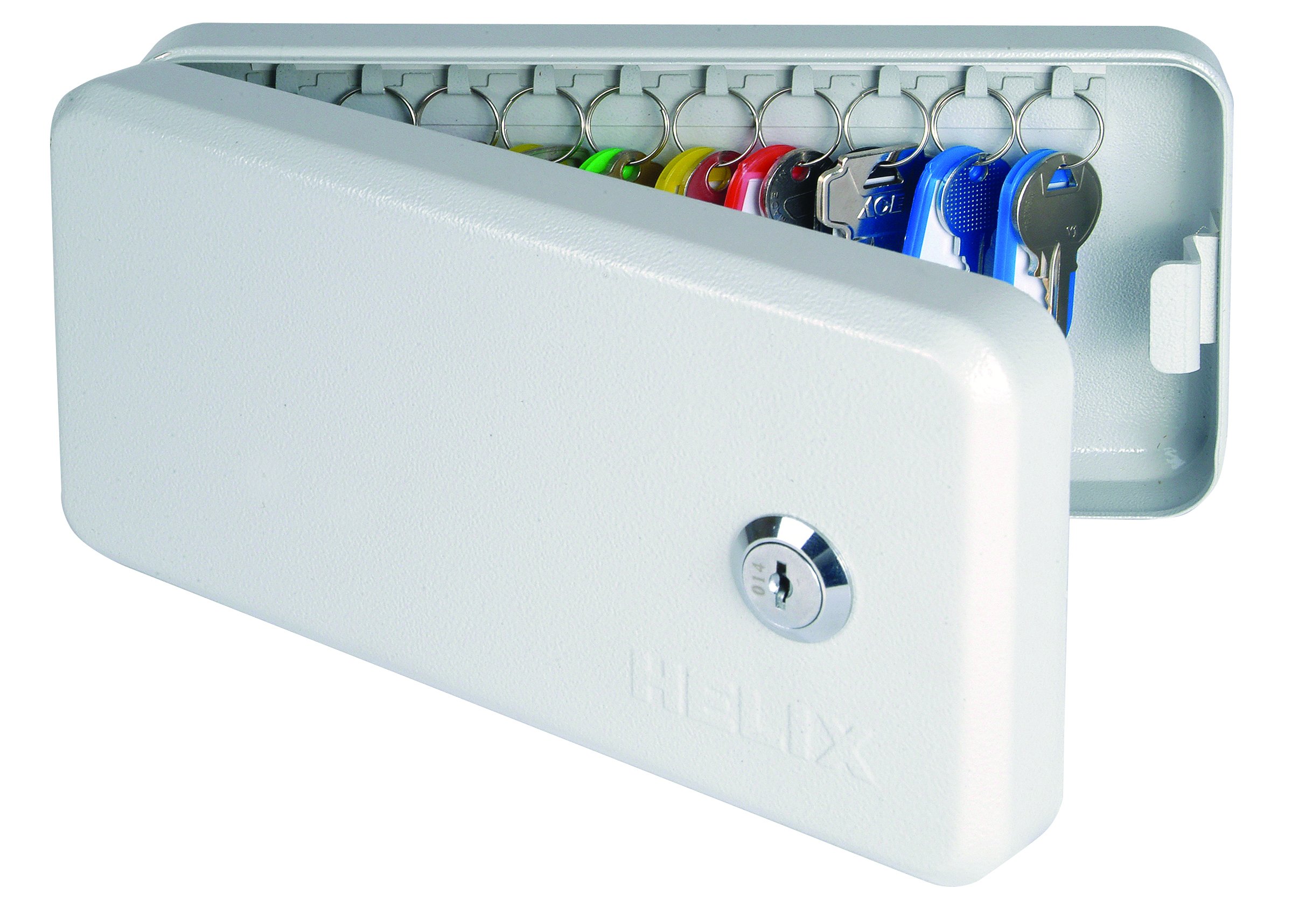 Helix Key Safe Cabinet - 20 Key Capacity, Secure Lock Box for Home & Office - White | Ideal for Property Managers, Airbnb Hosts, and Key Storage Solutions