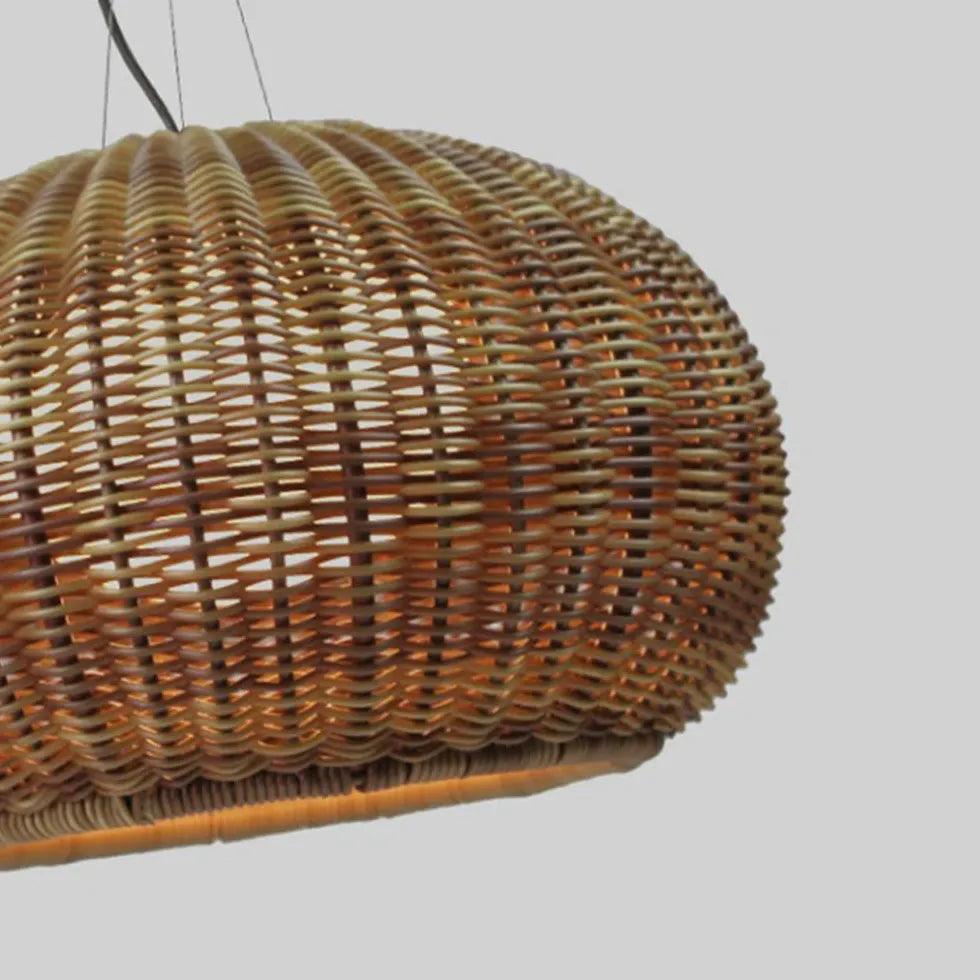 Rustic Rattan Outdoor Lantern Lights - Weatherproof Hanging Patio Lights for Garden, Porch, Backyard & Poolside Decor | Perfect for Summer Evenings & Outdoor Entertaining