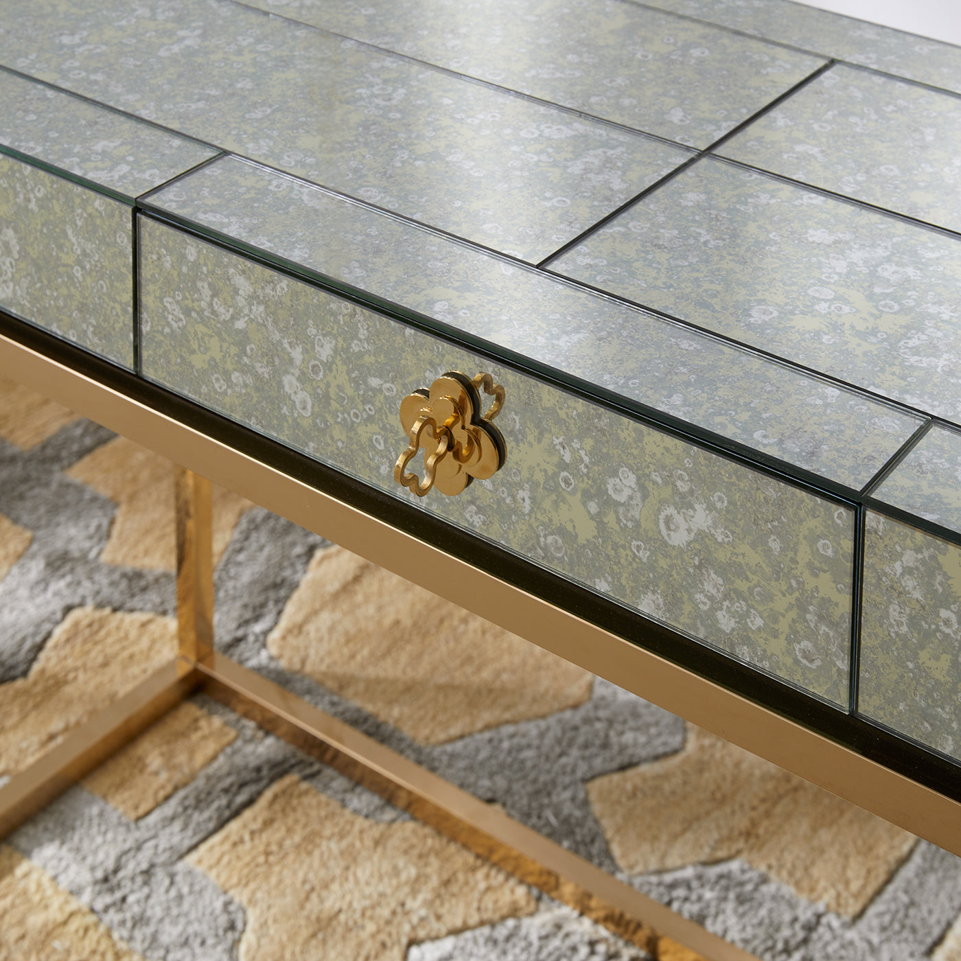 Delphine Desk - Modern Writing Desk for Home Office, Study & Workspace - Elegant Wooden Computer Desk with Storage Shelf | Perfect for Small Spaces, Dorm Rooms & Apartments