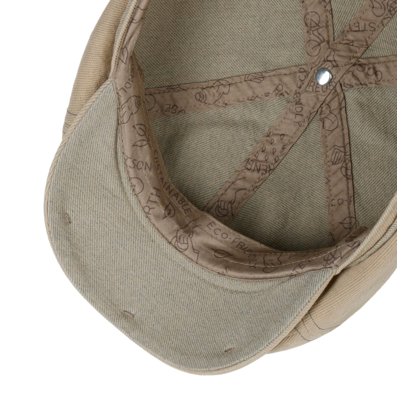 Stetson 6-Panel Sustainable Cotton Flat Cap for Men – Eco-Friendly Casual Hat for Outdoor, Golf, and Daily Wear