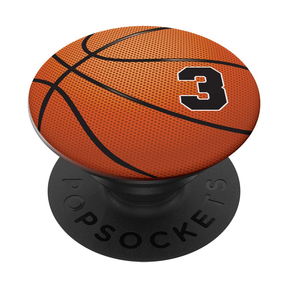 #3 Basketball Jersey Fan Gift - Custom Pop Grips for Phone Cases | Perfect for NBA Games, Sports Events & Basketball Enthusiasts
