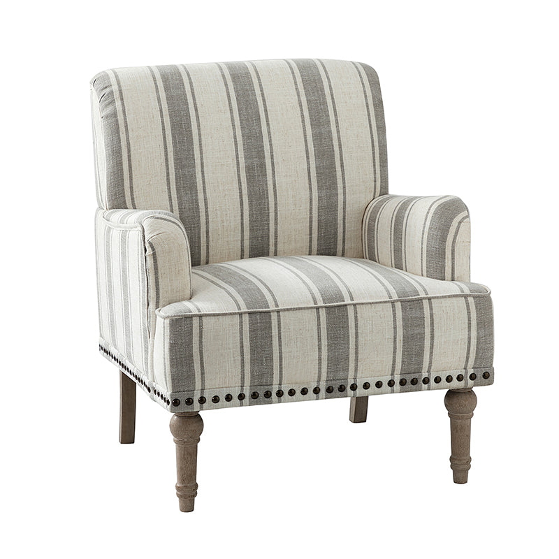 Lecce Armchair - Modern Upholstered Accent Chair for Living Room, Bedroom & Office - Comfortable Lounge Seating with Sturdy Wooden Legs