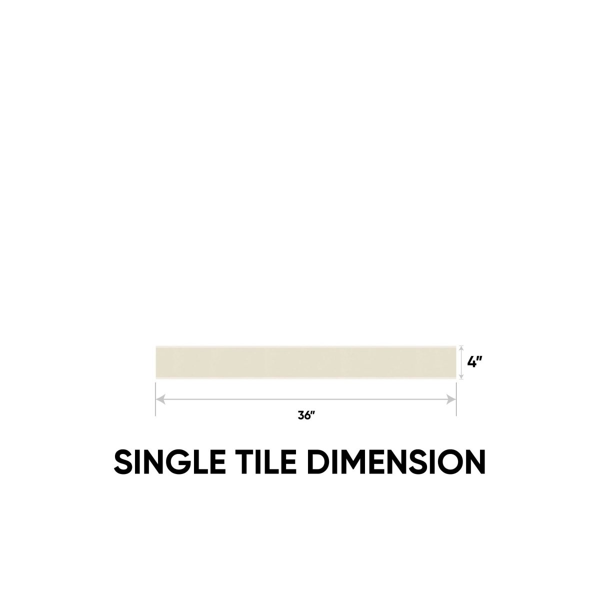 4 x 36 Inch Marmiline Ivory Polished Engineered Stone Threshold - Durable Transition Strip for Doorways, Bathrooms & Showers - Perfect for Home Renovation & Interior Design