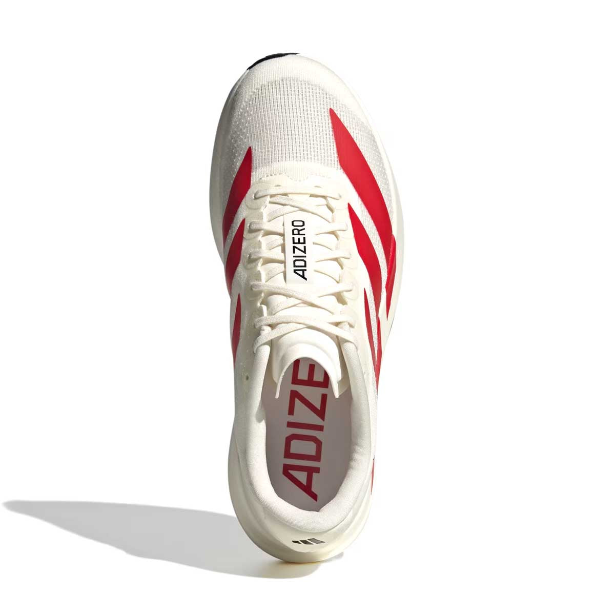 Adizero Evo SL Running Shoes - Men's Lightweight Performance Sneakers in Off White/Better Scarlet for Marathon Training & Road Running