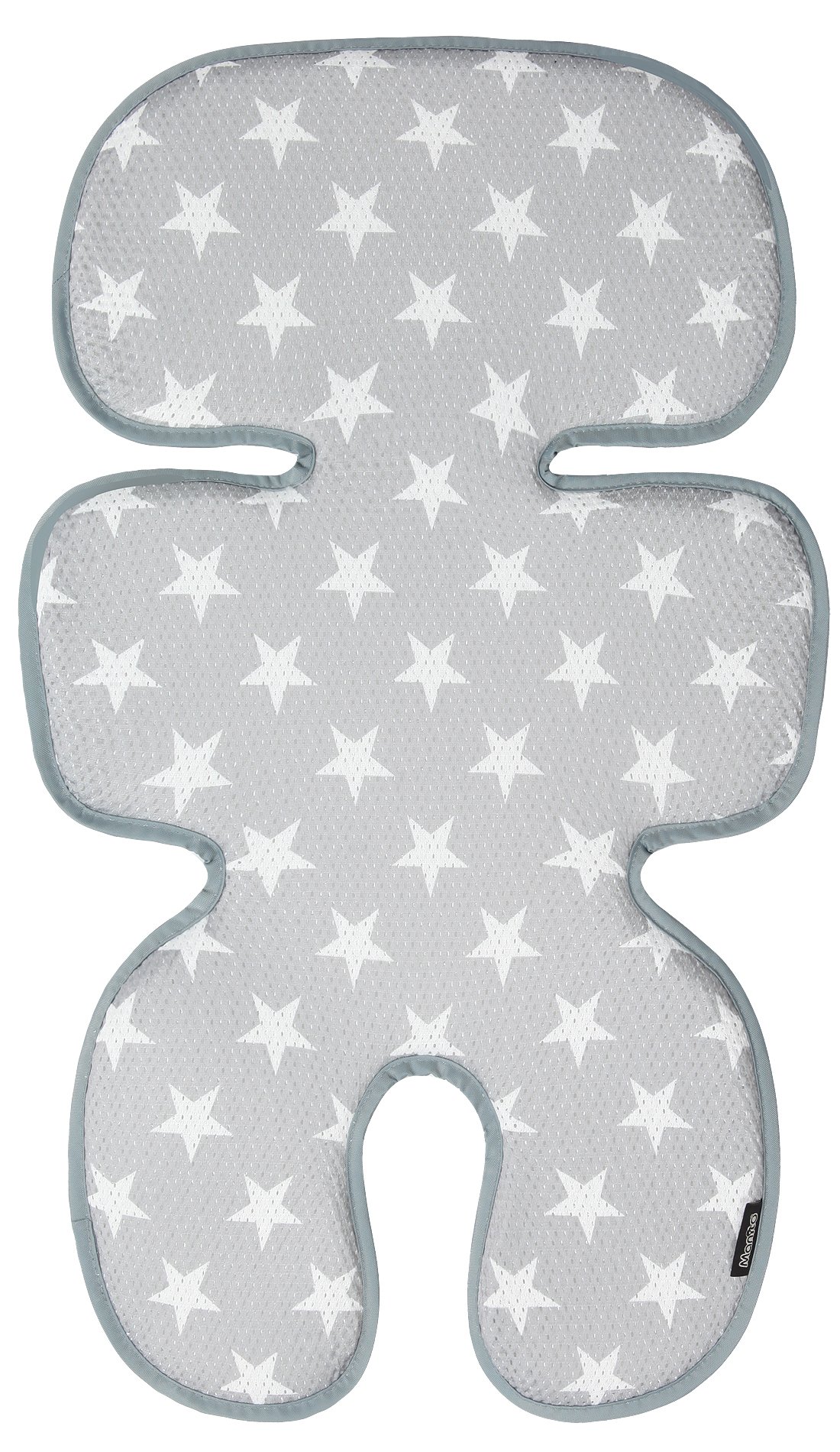 Manito Clean Basic 3D Mesh Seat Pad - Breathable Cushion & Liner for Baby Stroller and Car Seat (Star Grey) | Premium Comfort for Infants & Toddlers During Travel & Outdoor Activities
