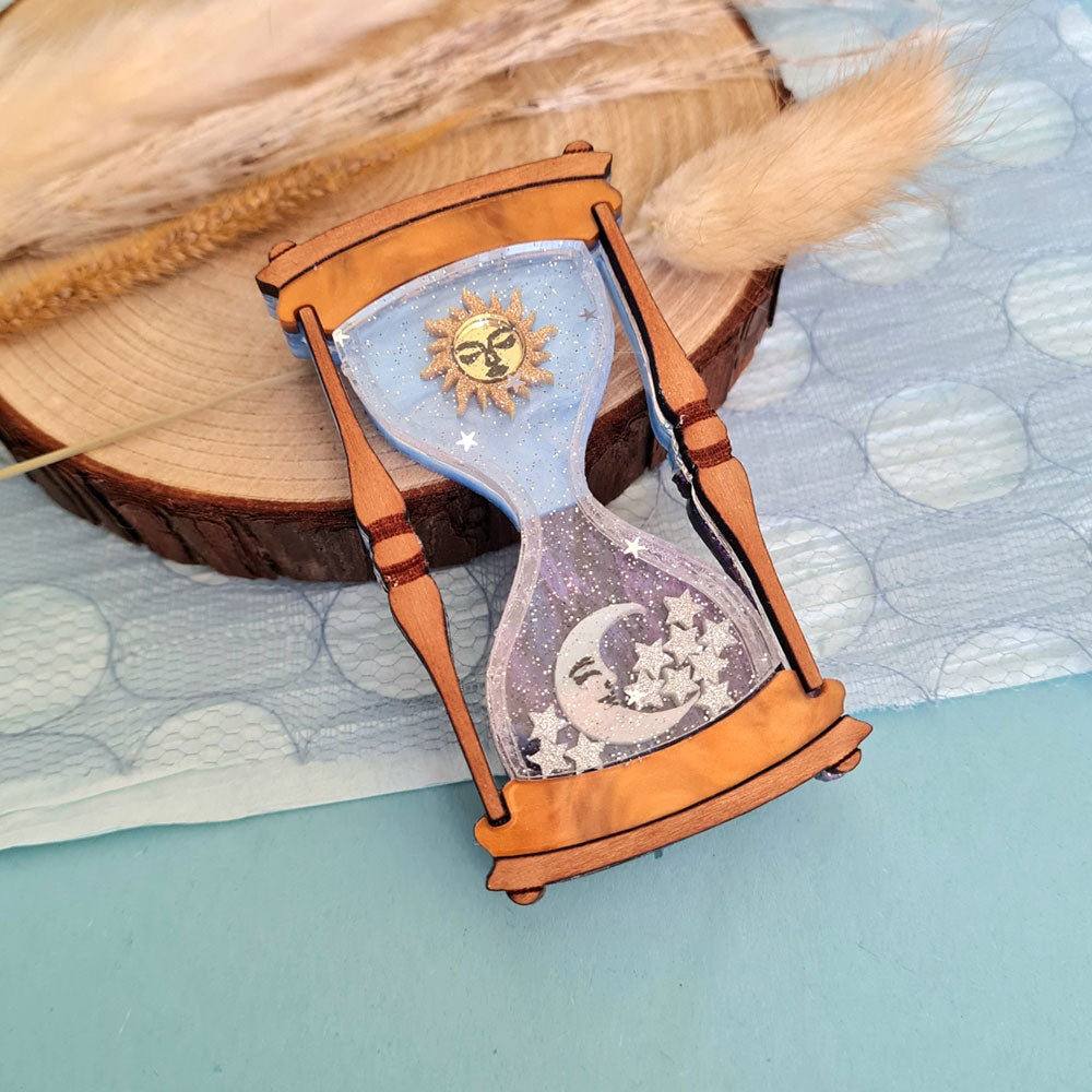 Celestial Sun and Moon Hourglass Necklace - Vintage Boho Jewelry for Women - Perfect for Gifts, Parties, and Everyday Wear