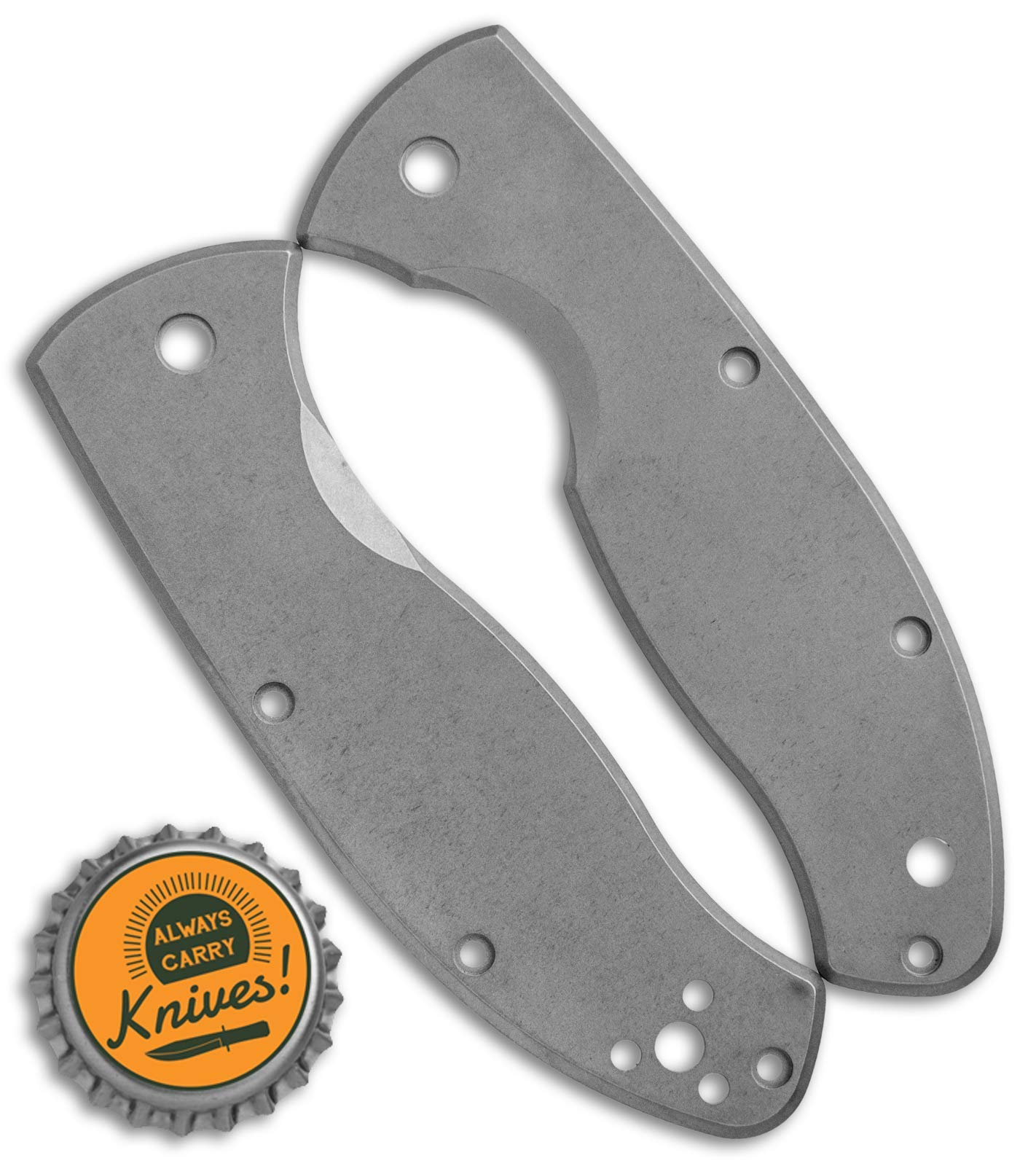 Flytanium Titanium Replacement Scales for Spyderco Tenacious Folding Knife - Lightweight & Durable EDC Upgrade for Outdoor, Camping, and Everyday Carry
