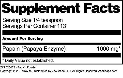 3 Pack Papain Powder (4 oz Each, ZIN: 520483) - Natural Enzyme Supplement for Digestion & Meat Tenderizing | Perfect for Cooking, Baking & Dietary Support