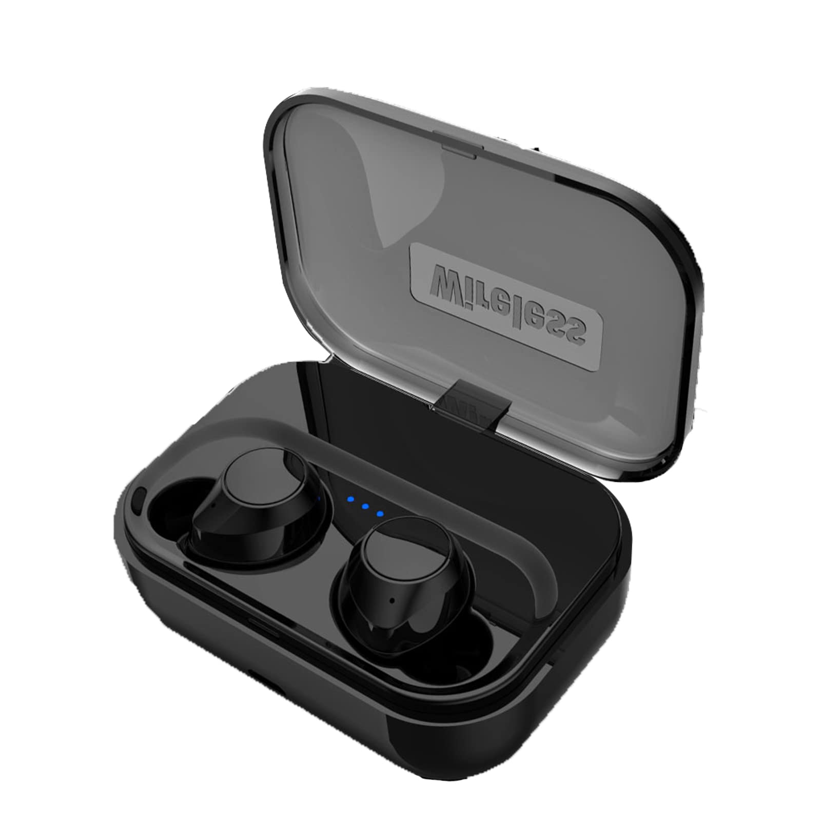 Wireless Gaming Headset with Bluetooth 5.0, Noise Cancelling In-Ear Headphones with Touch Controls, 10m Range & LED Lights - Perfect for PC, PS5, Xbox & Mobile Gaming (Black)