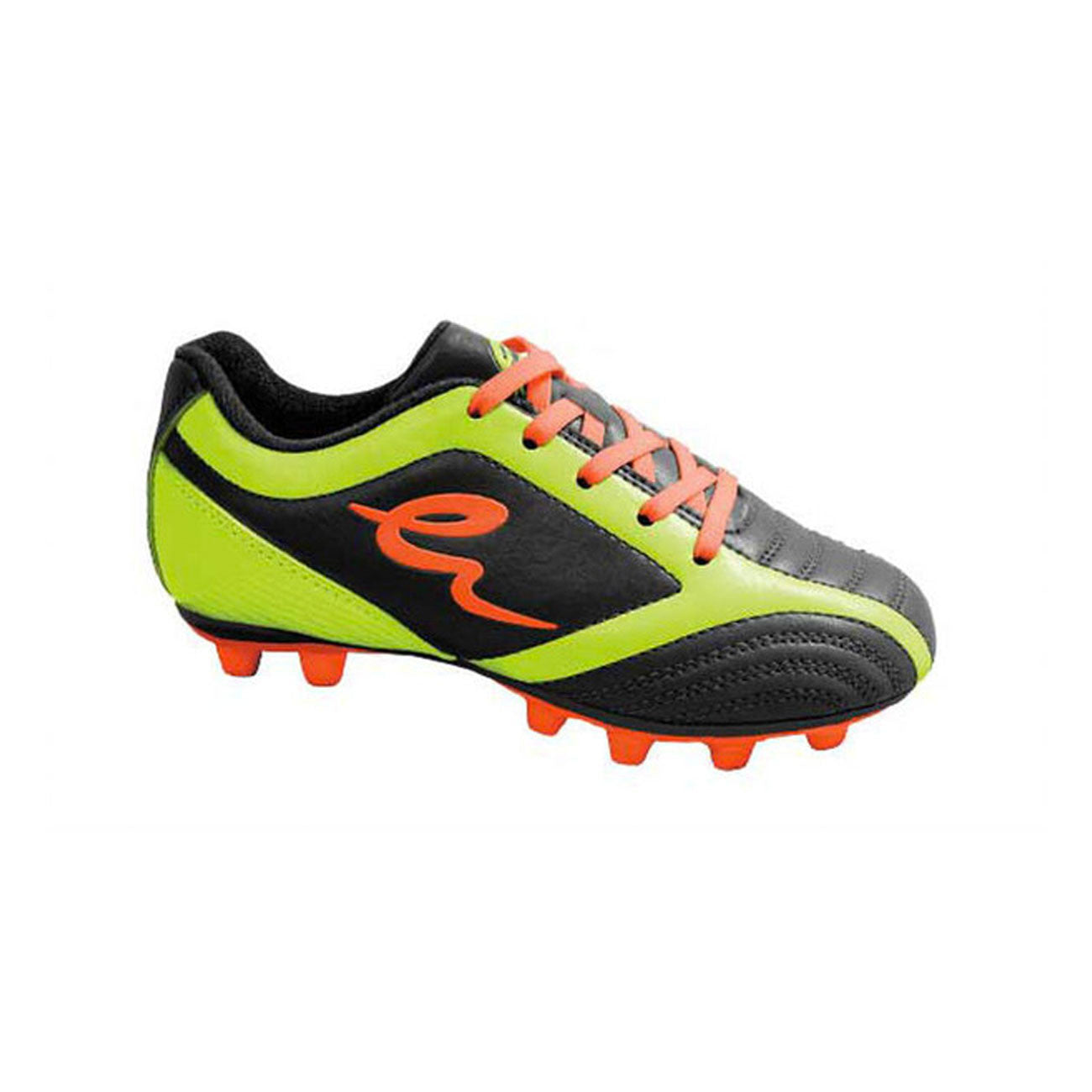 Eletto Black/Fl Yellow Mondo II RB Jr. Soccer Cleats - Lightweight Football Shoes for Youth Players on Turf or Grass Fields
