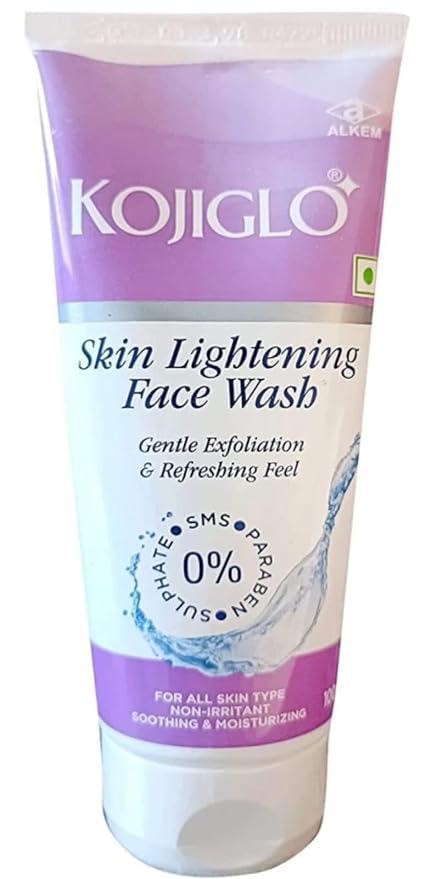Kojiglo Skin Lightening Face Wash - Brightening Cleanser for Glowing Skin