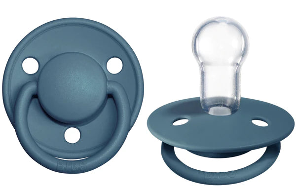 BIBS De Lux Silicone Baby Pacifier - BPA-Free, Orthodontic Nipple for Newborns & Infants - Perfect for Soothing, Sleep & Travel (2-Pack)