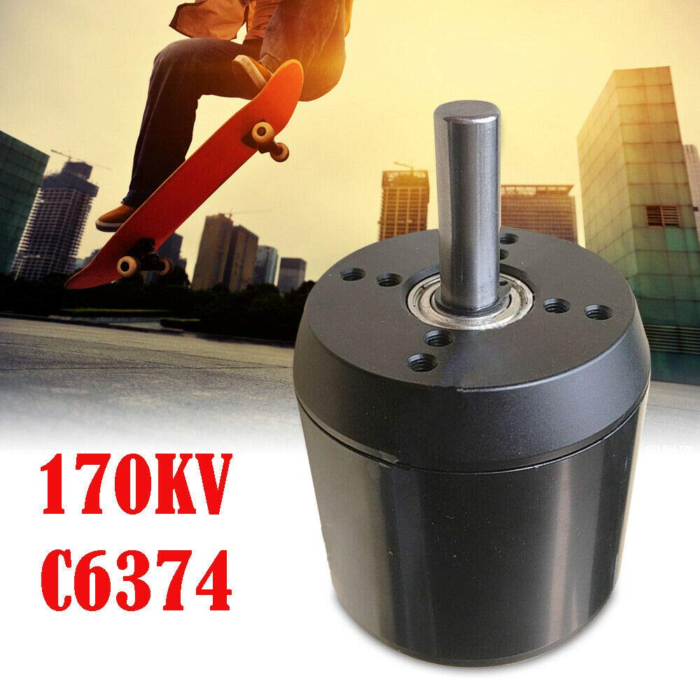 High Power 2900W 170KV Brushless Sensored Motor - C6374 Electric Motor for Skateboard, Longboard, E-Bike & Surfboard (10mm Shaft) - Perfect for Off-Road, Commuting & Water Sports