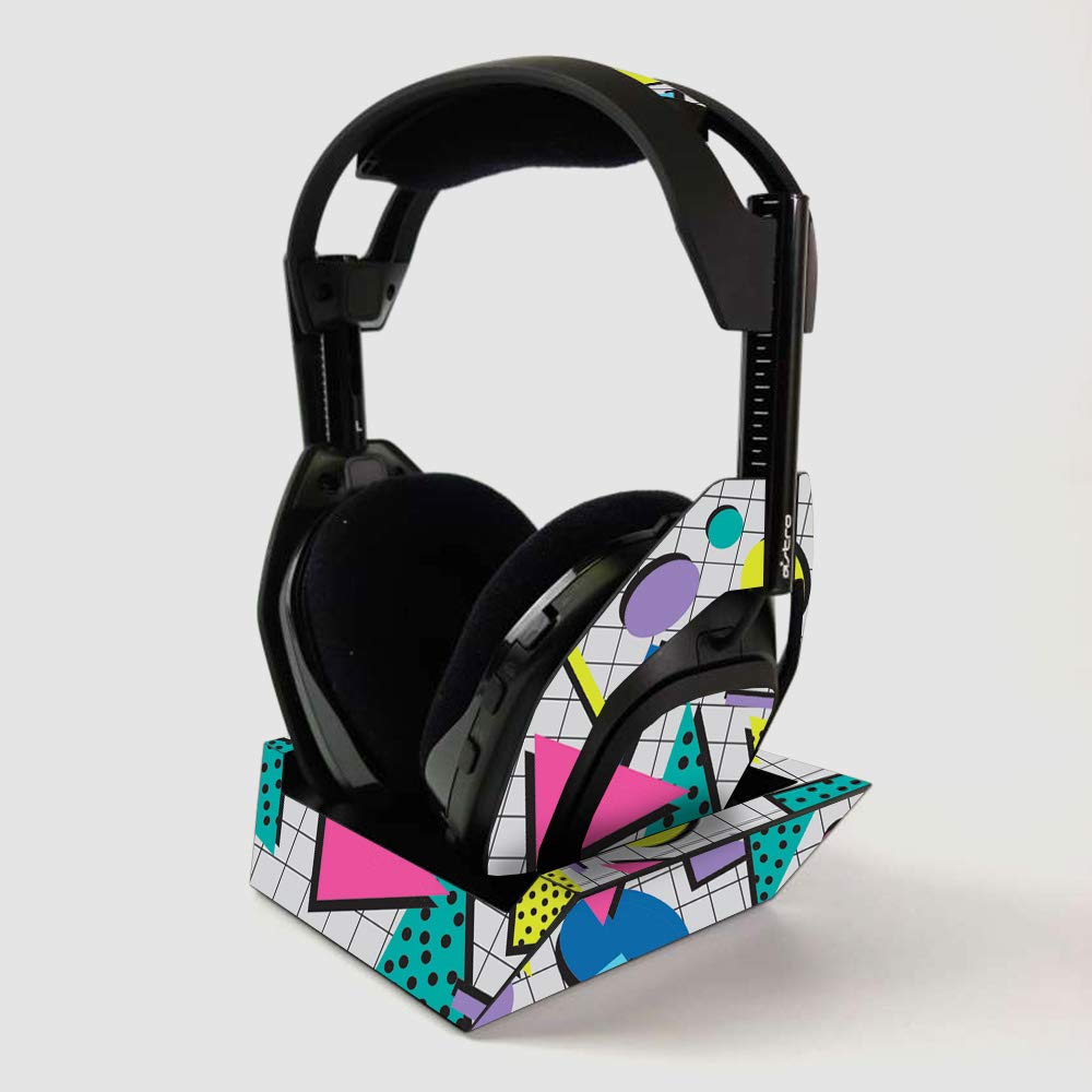 ASTRO Gaming A50 Wireless Headphone Skin with Base Station Cover - 80s Retro Vinyl Decal Wrap | Protective & Durable Custom Design | Easy to Apply | Made in USA | Perfect for Gamers & Headphone Protection