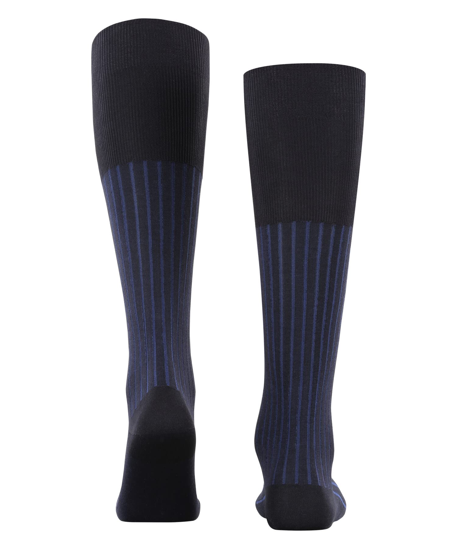 FALKE Men's Shadow Socks - Soft Cotton Crew Socks for Men in Lupine Blue (Size 9.5-10.5) - 1 Pair - Perfect for Casual Wear, Office & Everyday Comfort