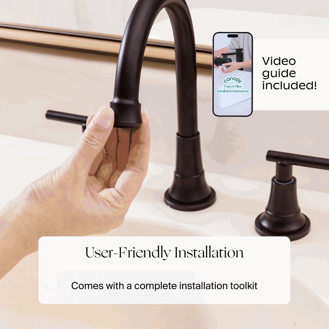 Best Water Faucet Filter for Clean Drinking Water - Removes Impurities & Improves Taste - Perfect for Kitchen, Bathroom & RV Use