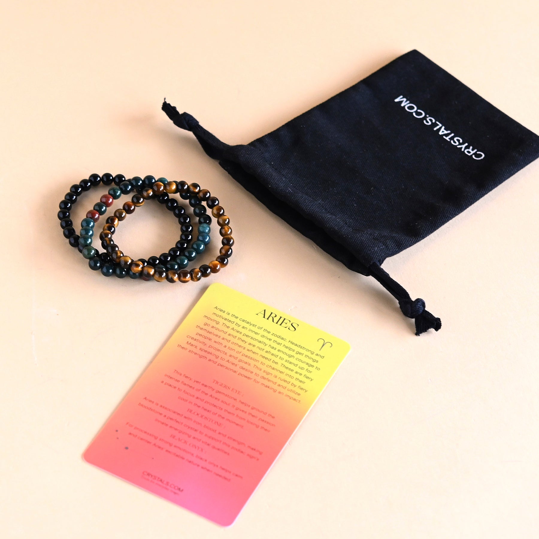 Aries Zodiac Bracelet Trio Set - Gold & Silver Star Sign Bracelets for Women - Perfect for Birthdays, Gifts & Daily Wear