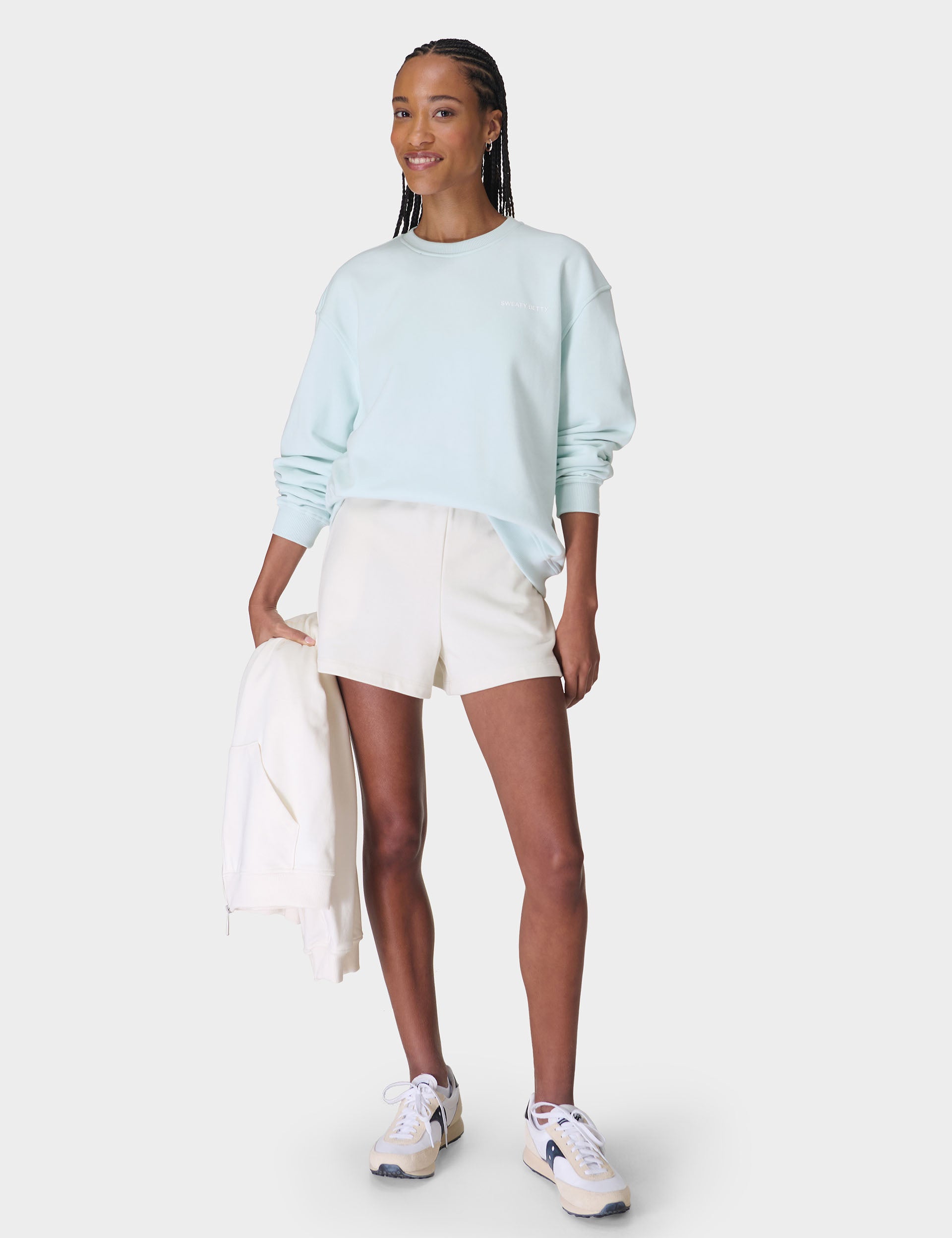 Revive Crew Neck Sweatshirt - Day Break Blue | Comfortable Casual Pullover for Men & Women | Perfect for Lounge Wear, Gym, and Everyday Outfits