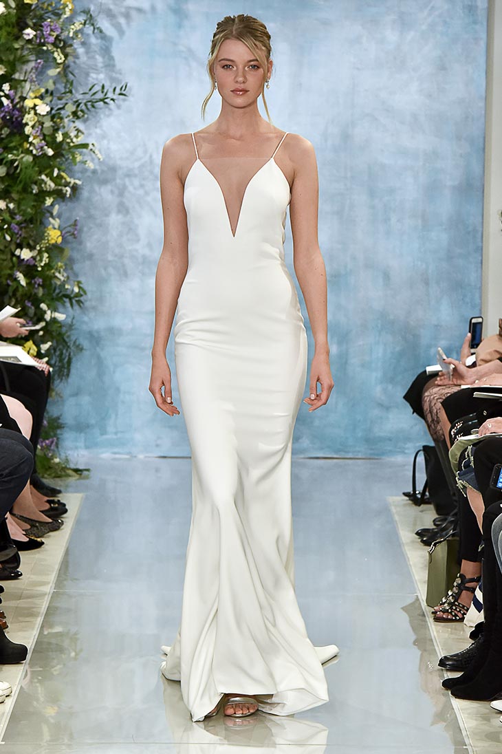 Theia Bruna 890541 Elegant Lace Wedding Dress for Bride - Perfect for Church Ceremony, Beach Wedding & Romantic Vow Renewal