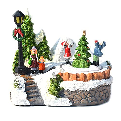 Glowing Music Snowman Hut - Christmas Decorations & Gifts with LED Lights and Holiday Melodies | Perfect for Home, Office, and Holiday Party Decor (Luminous Musical Snowman House)